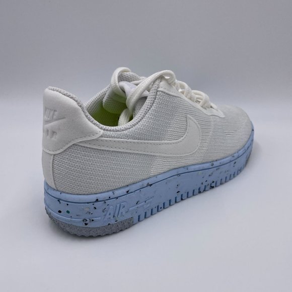 Nike AF1 Crater Flyknit White / Pure Platinum Womens Shoes - Picture 8 of 8
